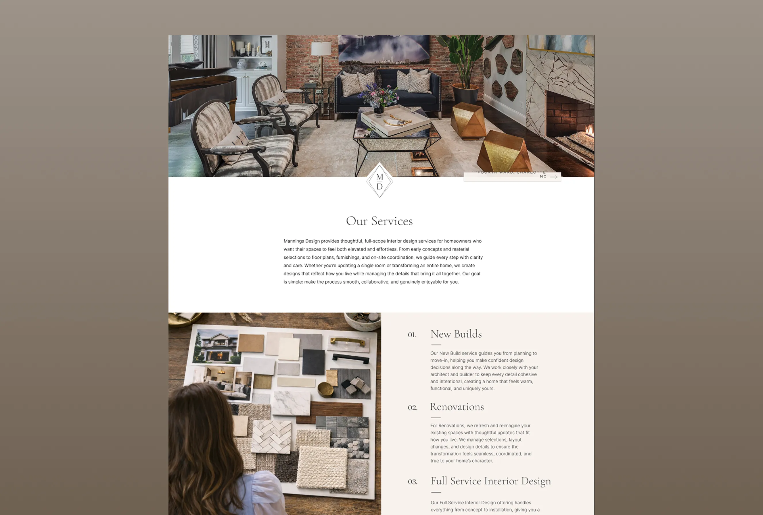 Mannings Design - Services Page