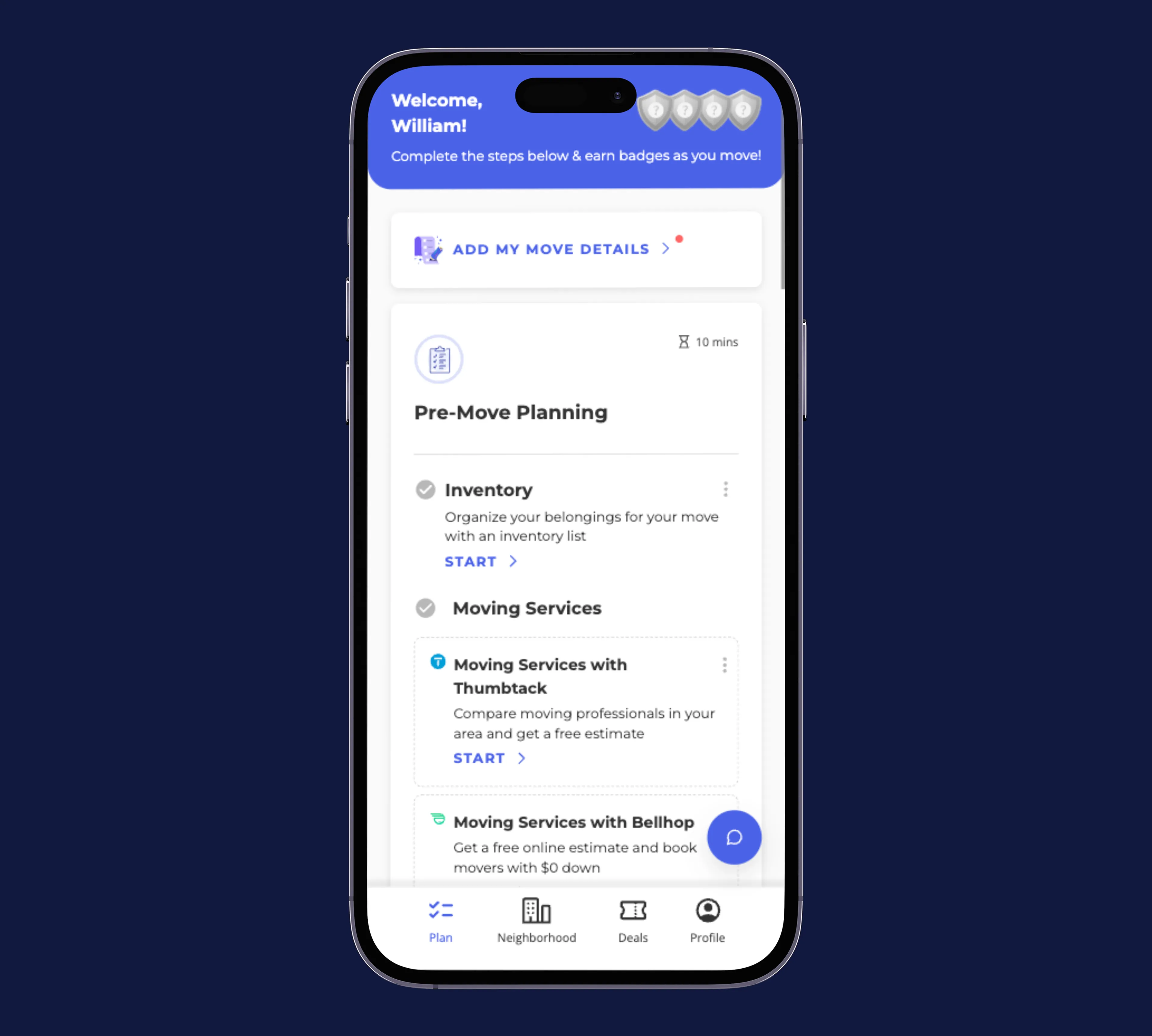 MYMOVE - iPhone Mockup - Plus